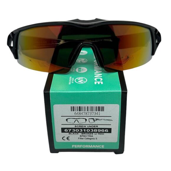 Spy Optic Men's Screw Under Sunglasses in Black/Bronze Red Spectra Lens - Picture 7 of 8